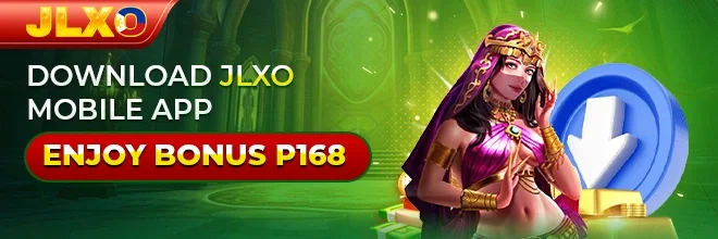 JLXO app download interface showing login and registration options, featuring popular casino and online games